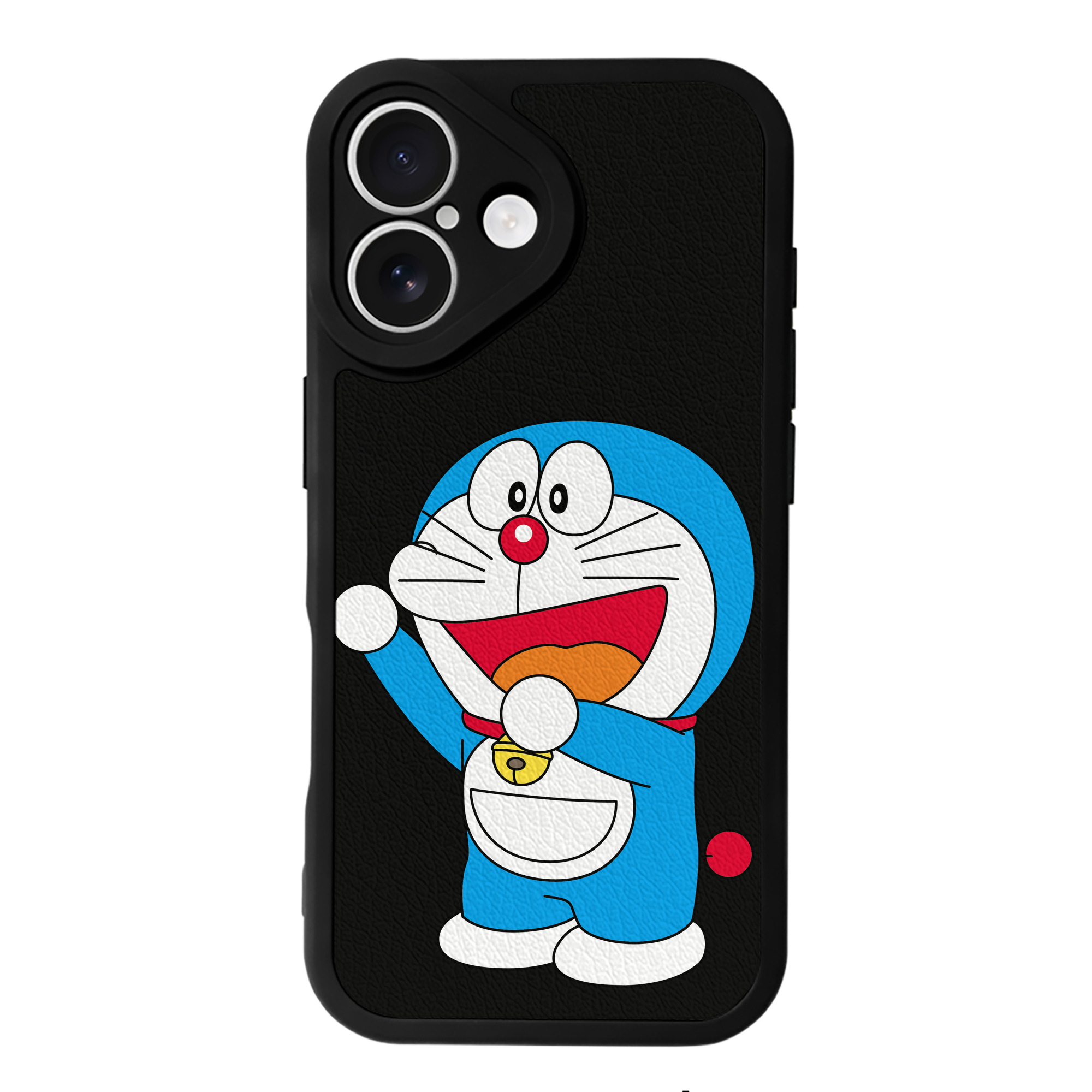 （画像用） ドラえもん Doraemon 【iPhone 16シリーズ対応】シリコンスマホケース（レザー調） 材質：シリコン